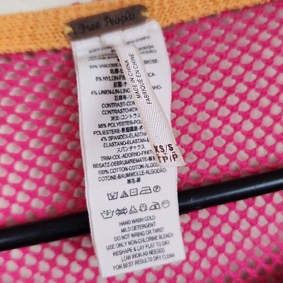 Free People Sunset Fringe XS Small Poncho - Picture 4 of 8